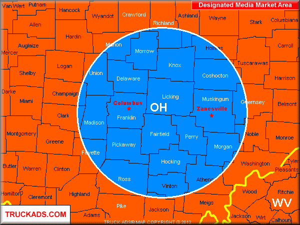 Ohio Tv Dma Map