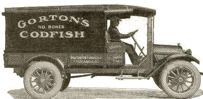Ad on 1900 era delivery truck